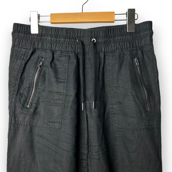 Athleta Black Cabo  Linen Joggers 6 - Picture 6 of 11